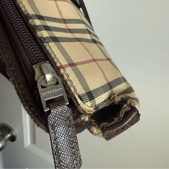 BURBERRY Nova Check Tote Bag Canvas Leather - Picture 13 of 13